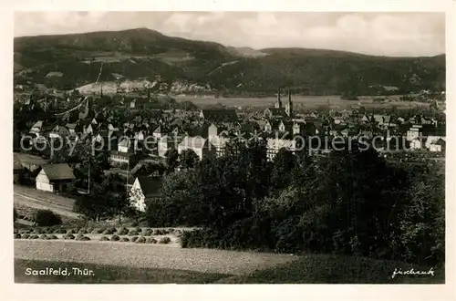 AK / Ansichtskarte Saalfeld_Saale Panorama Saalfeld_Saale