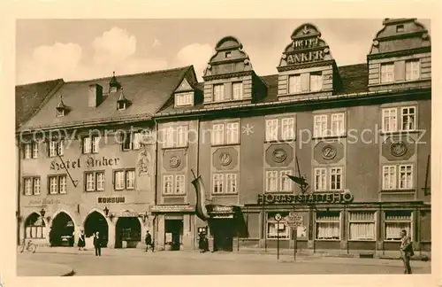 AK / Ansichtskarte Saalfeld_Saale HO Hotel Anker Saalfeld_Saale