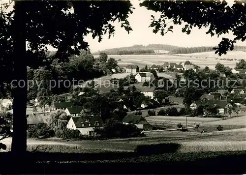 AK / Ansichtskarte Schoenbach_Sachsen Panorama Schoenbach Sachsen