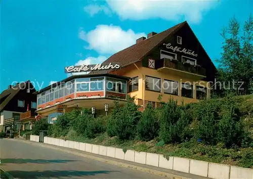 AK / Ansichtskarte Schulenberg_Oberharz Cafe Muhs Schulenberg_Oberharz