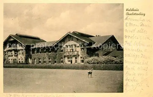 AK / Ansichtskarte Sommerfeld_Kremmen Waldhaus Charlottenburg Sommerfeld Kremmen