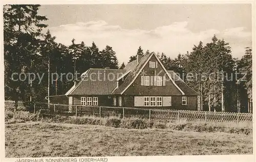 AK / Ansichtskarte Sonnenberg_Harz Jaegerhaus Sonnenberg Harz