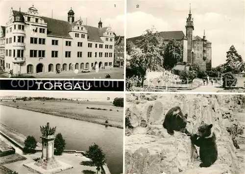 Torgau Rathaus Schloss Hartenfels Rosengarten Denkmal Begegnung Elbe Torgau