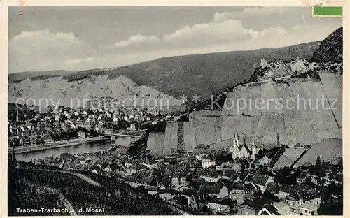 Traben Trarbach Panorama Moseltal Weinberge Traben Trarbach