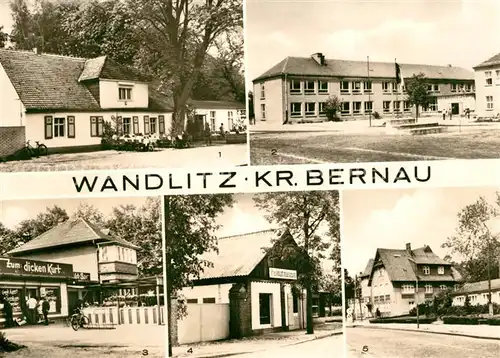 Wandlitz HO Gaststaette Seekrug Erich Weinert Oberschule Heimatmuseum Wandlitz