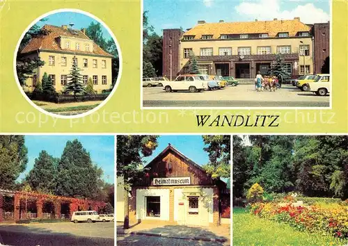 Wandlitz Postamt Bahnhof Platz der Betreuung Heimatmuseum Parkanlage Wandlitz