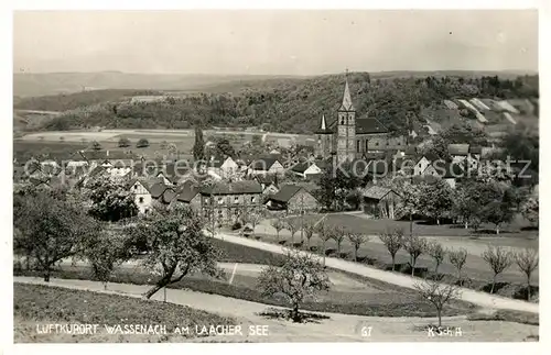 Wassenach Ortsansicht mit Kirche Wassenach