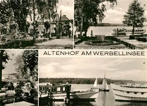 Werbellinsee Altenhof Restaurant Seeblick Anlegestelle Partie am See Werbellinsee Altenhof