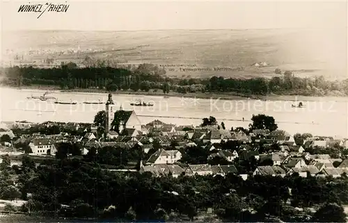 Winkel_Oestrich Winkel Panorama Blick ueber den Rhein Winkel_Oestrich Winkel