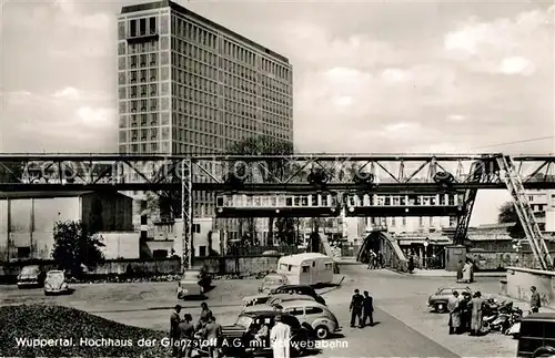 Wuppertal Hochhaus Glanzstoff AG Schwebebahn Wuppertal