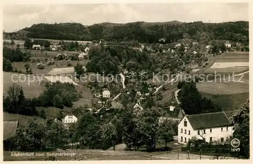 AK / Ansichtskarte Lueckendorf Gesamtansicht vom Sommerberge gesehen Luftkurort Zittauer Gebirge Lueckendorf