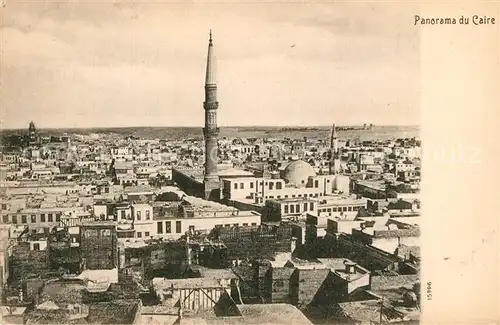 AK / Ansichtskarte Cairo_Egypt Panorama Minarett Cairo Egypt