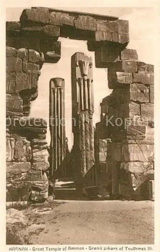 AK / Ansichtskarte Karnak_Egypt Grosser Tempel von Ammon Karnak Egypt