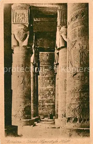 AK / Ansichtskarte Dendera Grosse Halle Dendera