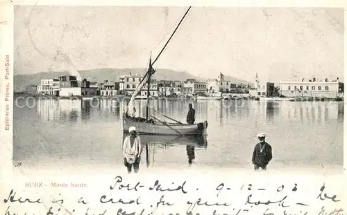 AK / Ansichtskarte Suez Hochwasser Panorama Suez