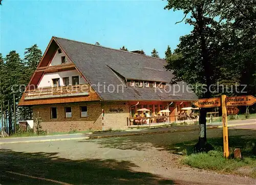 AK / Ansichtskarte Friedrichroda Heuberghaus am Rennsteig Gaststaette Friedrichroda