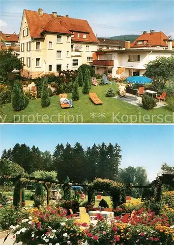 AK / Ansichtskarte Bad_Orb Gaestehaus Grauel Garten Terrasse Bad_Orb