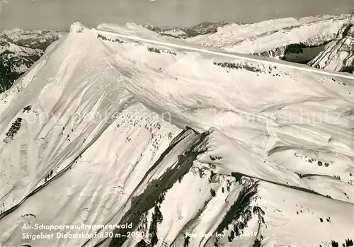 AK / Ansichtskarte Schoppernau_Vorarlberg Skigebiet Didamskopf Fliegeraufnahme Schoppernau Vorarlberg