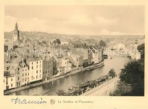 AK / Ansichtskarte Namur_sur_Meuse La Sambre et Panorama Namur_sur_Meuse