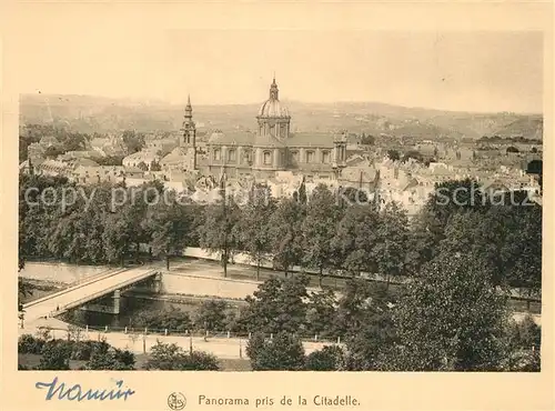 AK / Ansichtskarte Namur_sur_Meuse Panorama pris de la Citadelle Namur_sur_Meuse