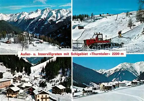 AK / Ansichtskarte Ausservillgraten und Innervillgraten mit Skigebiet Thurntaler Ausservillgraten