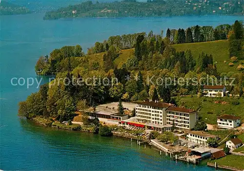 AK / Ansichtskarte Hertenstein_LU Hotel Hertenstein Vierwaldstaettersee Fliegeraufnahme Hertenstein_LU