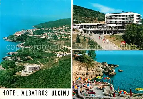 AK / Ansichtskarte Ulcinj Hotel Albatros KuestenpanoramaBucht Ulcinj