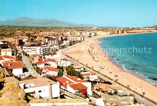 AK / Ansichtskarte Benidorm Panorama mit Gaestehaus Florida Strand Cala Bucht Benidorm