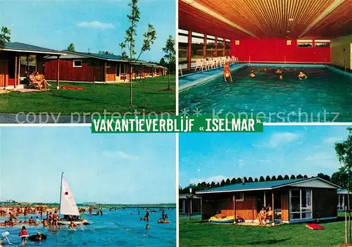 AK / Ansichtskarte Lemmer Kantine Iselmar Bungalows Badestrand Hallenbad Lemmer