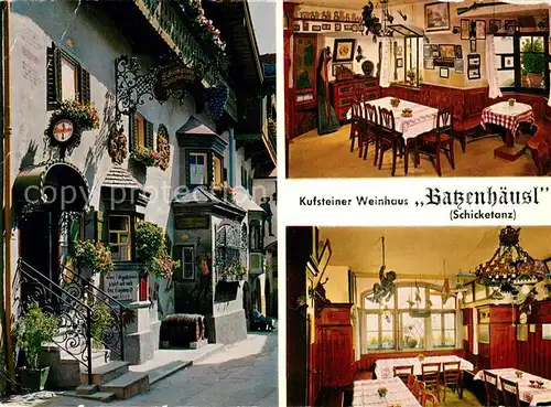 AK / Ansichtskarte Kufstein_Tirol Weinhaus Batzenhaeusl Gastraeume Kufstein_Tirol
