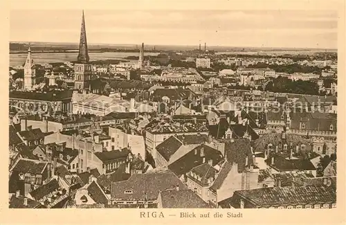 AK / Ansichtskarte Riga_Lettland Stadtblick Riga_Lettland