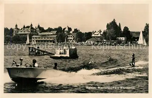 AK / Ansichtskarte Velden_Woerthersee Wassersport Velden Woerthersee