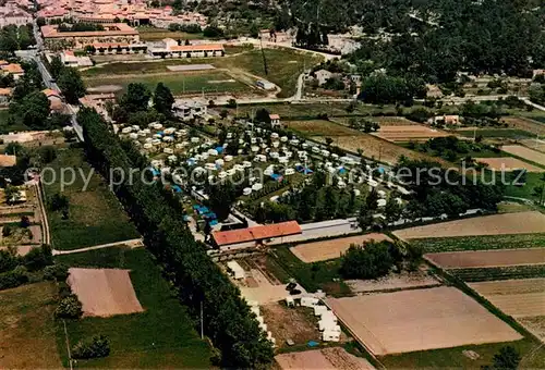 AK / Ansichtskarte Gemenos Camping Caravaning Le Clos Fliegeraufnahme Gemenos