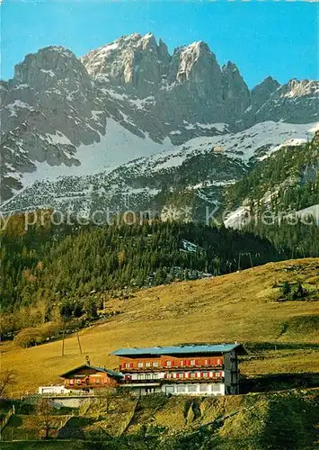 AK / Ansichtskarte Ellmau_Tirol Alpengasthof Pension Wochenbrunnen Wilder Kaiser Kaisergebirge Ellmau Tirol
