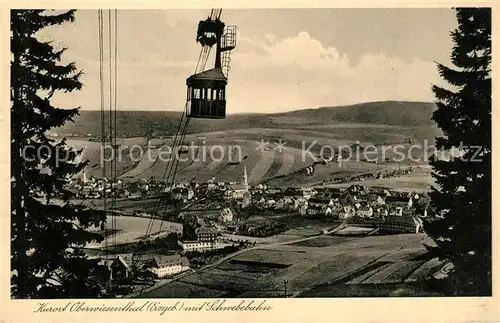 AK / Ansichtskarte Oberwiesenthal_Erzgebirge Schwebebahn Oberwiesenthal Erzgebirge