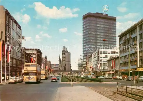 AK / Ansichtskarte Berlin Tauentzienstrasse Gedaechtnisstrasse Europa Center Berlin