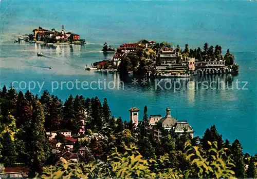 AK / Ansichtskarte Isola_Bella_Lago_Maggiore mit Isola Pescatori Isola_Bella_Lago_Maggiore