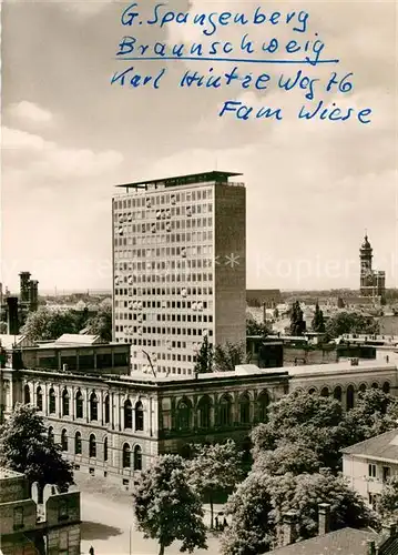 AK / Ansichtskarte Braunschweig Technische Hochschule Carola Wilhelmina Hochhaus Braunschweig