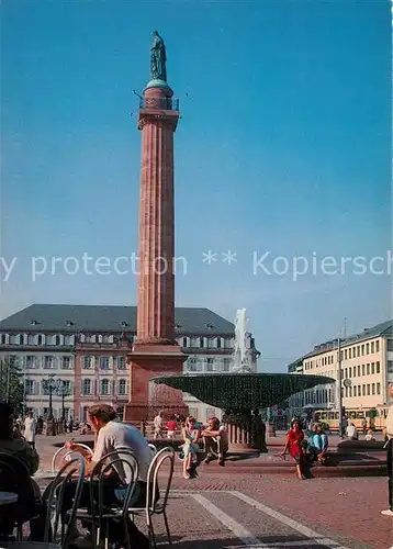 AK / Ansichtskarte Darmstadt Luisenplatz Strassencafes Ludwigsdenkmal Darmstadt