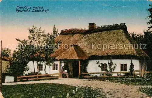 AK / Ansichtskarte Landwirtschaft Bauernhaus Russland  