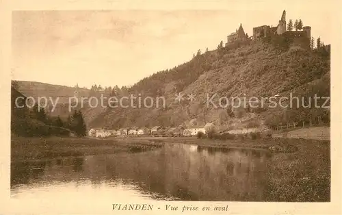 AK / Ansichtskarte Vianden Vue prise en aval Vianden