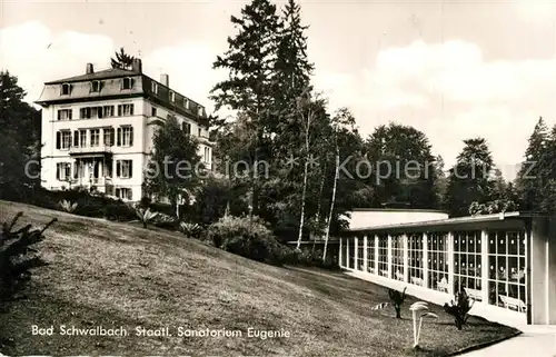 AK / Ansichtskarte Bad_Schwalbach Staatliches Sanatorium Eugenie Bad_Schwalbach