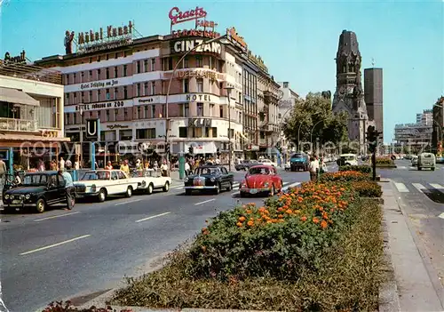 AK / Ansichtskarte Berlin Kurfuerstendamm Kaiser Wilhelm Gedaechtnis Kirche Berlin