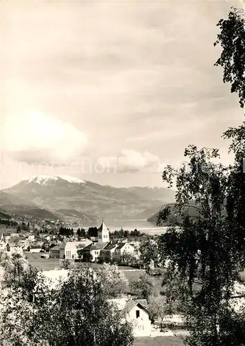 AK / Ansichtskarte Seeboden_Millstaettersee Gesamtansicht mit Alpenpanorama Seeboden_Millstaettersee