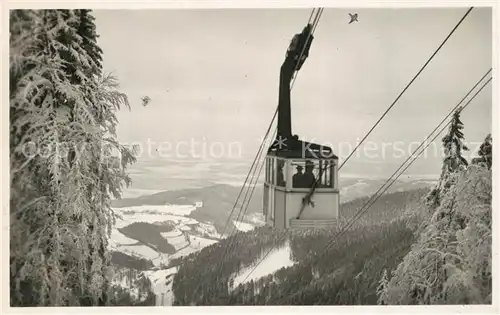 AK / Ansichtskarte Seilbahn Schauinsland Schwarzwald Freiburg Seilbahn