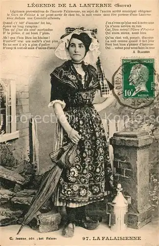 AK / Ansichtskarte Falaise_Calvados Legende de la Lanterne Falaisienne Frau Tracht  Falaise_Calvados