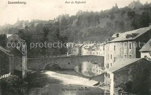 AK / Ansichtskarte Luxembourg_Luxemburg Pont du Pfaffenthal Luxembourg Luxemburg