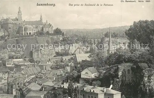 AK / Ansichtskarte Luxembourg_Luxemburg Vue prise du Boulevard de la Petrusse Luxembourg Luxemburg