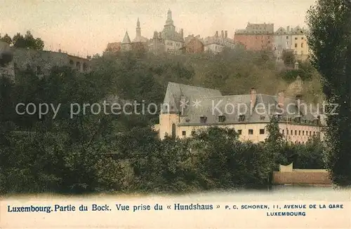 AK / Ansichtskarte Luxembourg_Luxemburg Partie du Bock Vue prise du Hundshaus Luxembourg Luxemburg