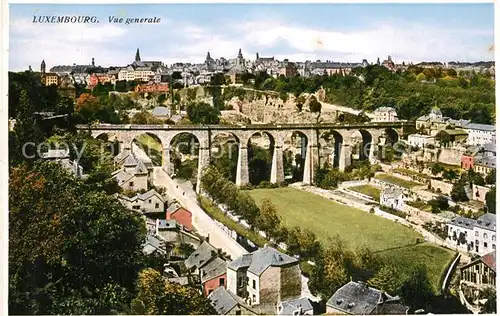 AK / Ansichtskarte Luxembourg_Luxemburg Vue generale Luxembourg Luxemburg